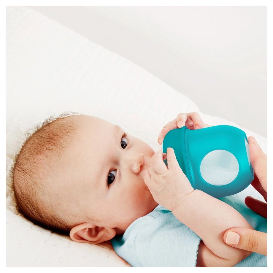 Boon Nursh 4oz Anti-Colic Bottles (Blue Multi, 3 Pack)