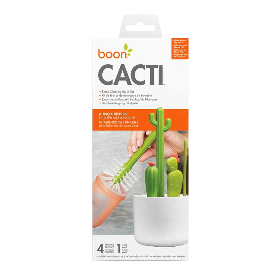 Boon Cacti Bottle Cleaning Brush Pack of 4 (Green)