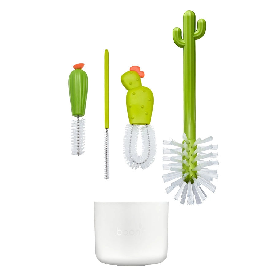 Boon Cacti Bottle Cleaning Brush Pack of 4 (Green)