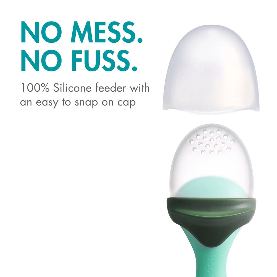 Boon Pulp Silicone Feeder (Green/Grey) Boon Pulp Silicone Feeder (Green/Grey)