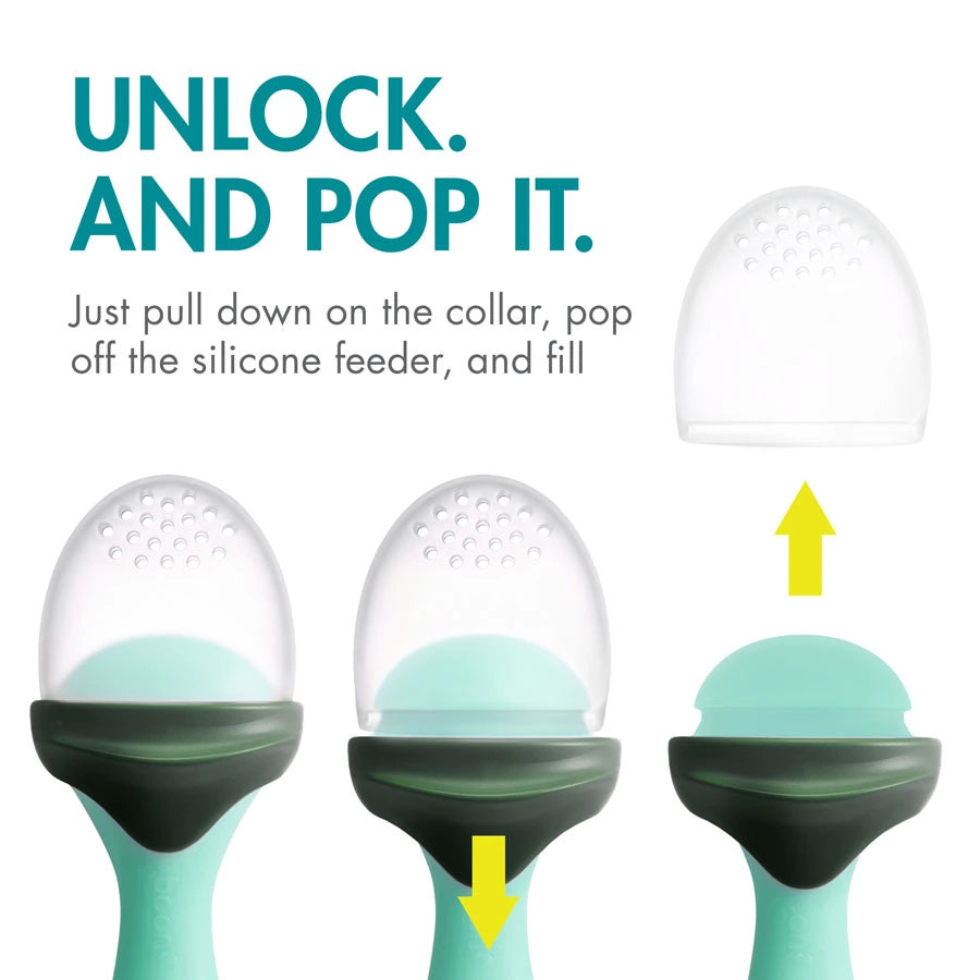 Boon Pulp Silicone Feeder (Green/Grey) Boon Pulp Silicone Feeder (Green/Grey)