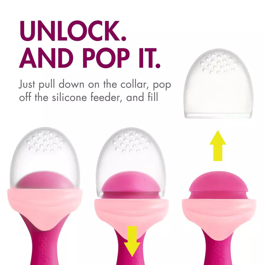 Boon Pulp Silicone Feeder (Pink/Wine) Boon Pulp Silicone Feeder (Pink/Wine)