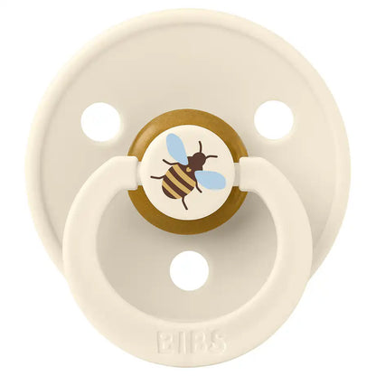 BIBS Colour Pacifier Studio 2-Pack Bumblebee Latex Size 2 (Ivory Mix)
