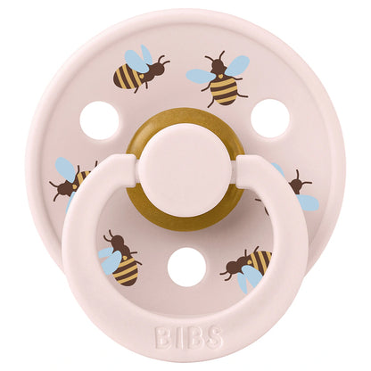 BIBS Colour Pacifier Studio 2-Pack Bumblebee Latex Size 2 (Ivory Mix)