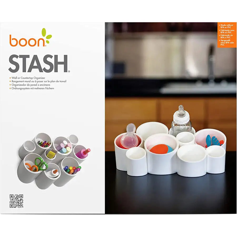 منظم Boon Stash (أبيض) منظم Boon Stash (أبيض)