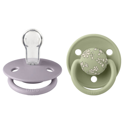 BIBS x Liberty De Lux Pacifier 2-Pack Capel Silicone (Sage Mix)
