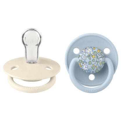 BIBS x Liberty De Lux Pacifier 2-Pack Eloise Silicone One Size (Baby Blue Mix)