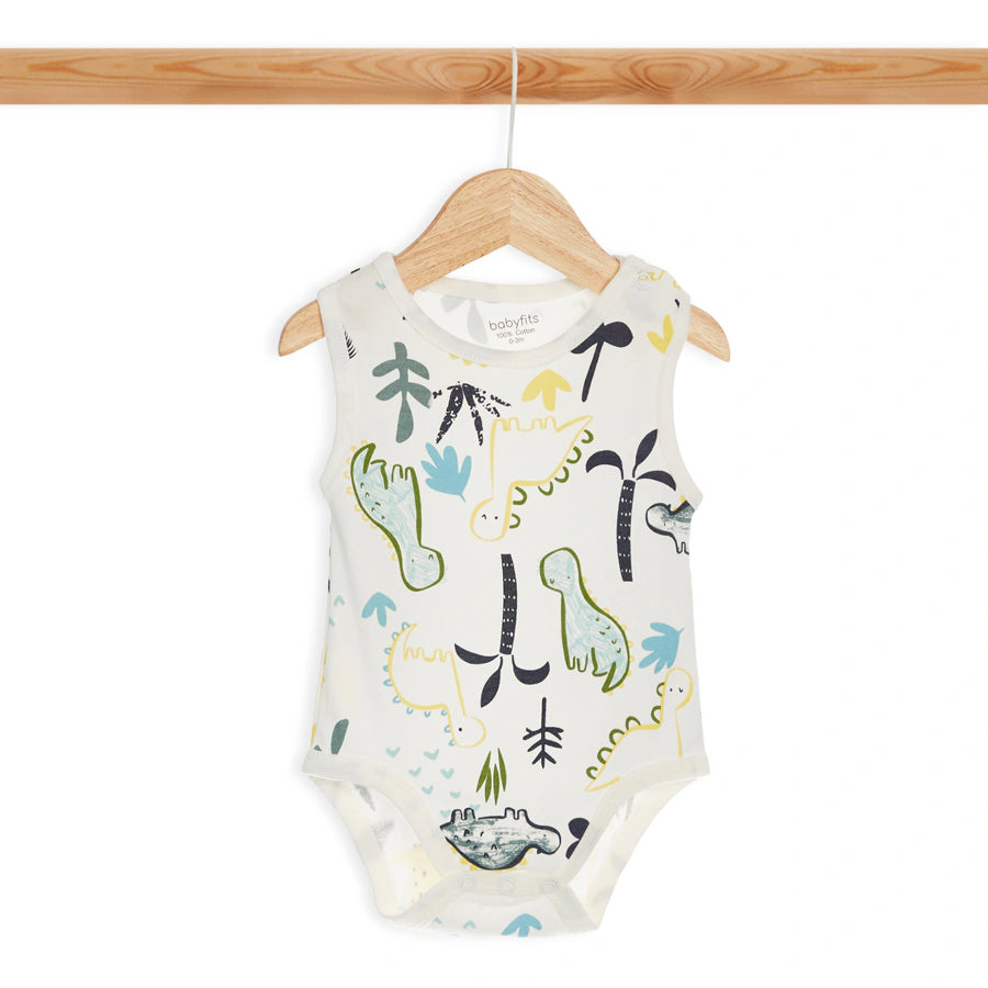 طقم ملابس داخلية من الخيزران العضوي من Baby Fits بتصميم ديناصور وتحت الماء، عبوة من 5 قطع طقم ملابس داخلية من الخيزران العضوي من Baby Fits بتصميم ديناصور وتحت الماء، عبوة من 5 قطع