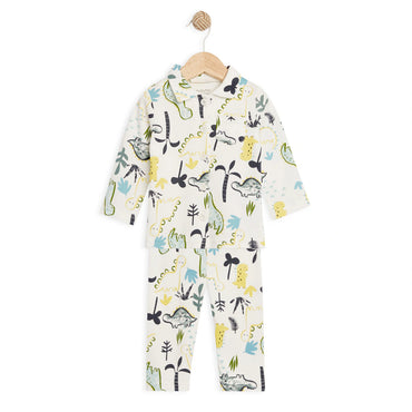 Babyfits Organic Cotton Pyjama Set Collar Dino