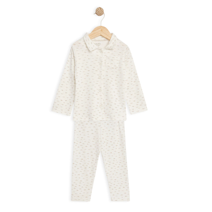 Babyfits Organic Cotton Pyjama Set Collar Cloud Babyfits Organic Cotton Pyjama Set Collar Cloud