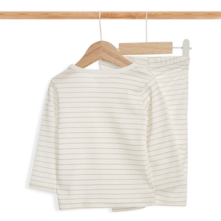 Babyfits Organic Cotton Pyjama Set Stripe (0-6m)