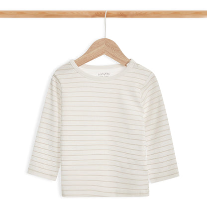 Babyfits Organic Cotton Pyjama Set Stripe (0-6m)