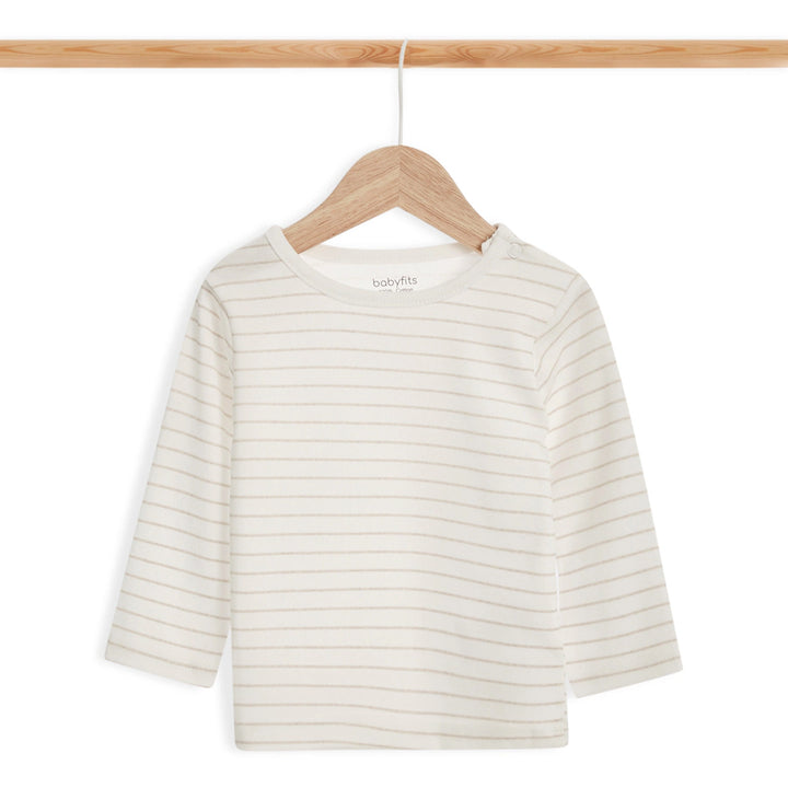Babyfits Organic Cotton Pyjama Set Stripe (0-6m)