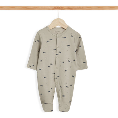 Babyfits Organic Cotton Sleepsuits Dinos Pack of 3 (Extra Small)