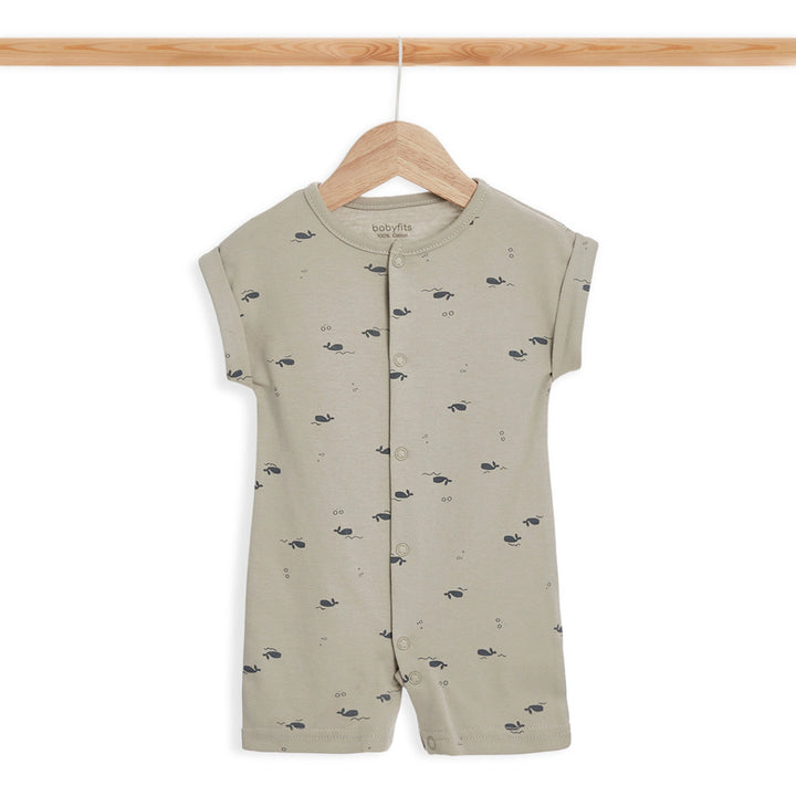 Babyfits Organic Cotton Rompers Dinos Pack of 3 (New Born)
