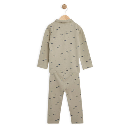 Babyfits Organic Cotton Pyjama Set Collar Underwater (0-6m)