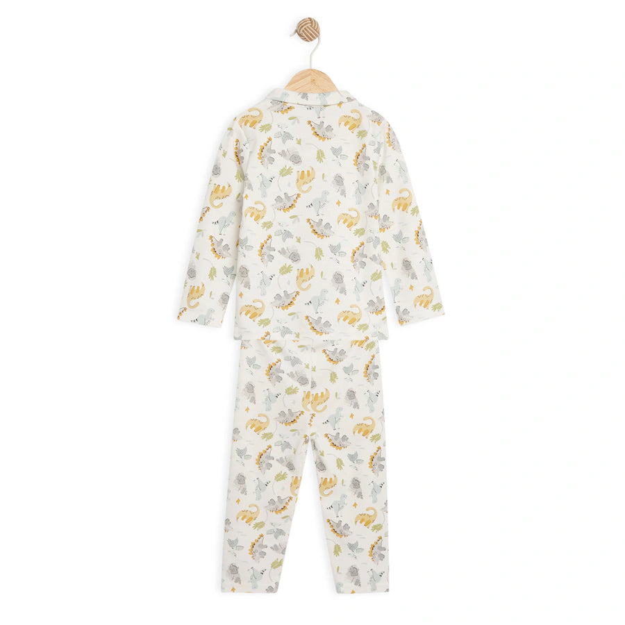 طقم بيجاما من القطن العضوي من Babyfits بياقة ديناصورات طقم بيجاما من القطن العضوي من Babyfits بياقة ديناصورات