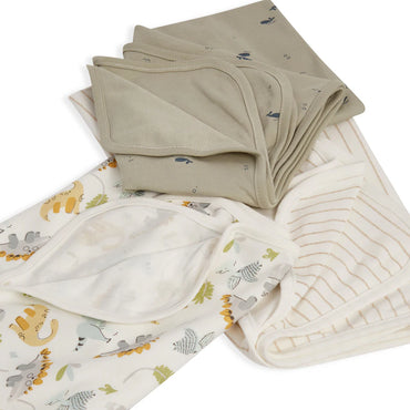 Babyfits Organic Cotton Blankets Dino Pack of 3 (70 x 70 cm)
