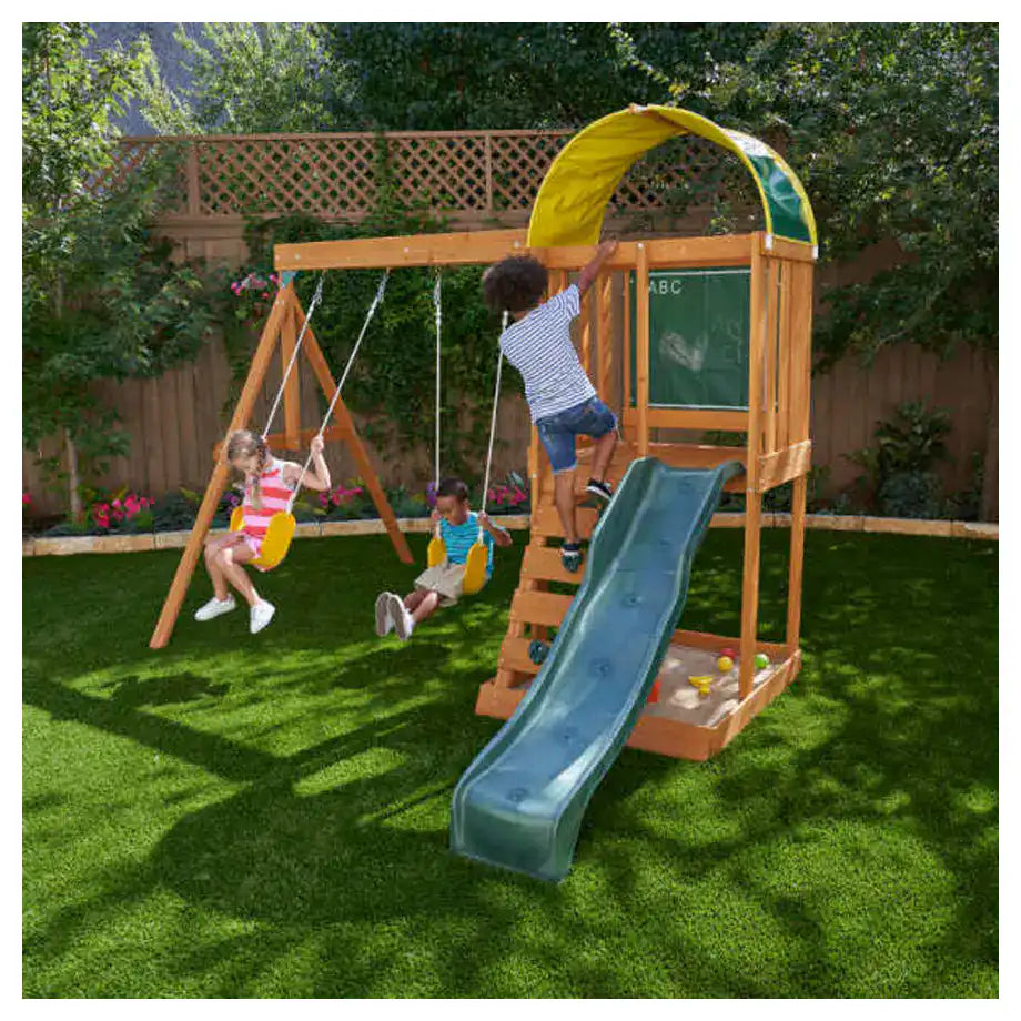 KidKraft Ainsley Outdoor Swing Set & Playset KidKraft Ainsley Outdoor Swing Set & Playset