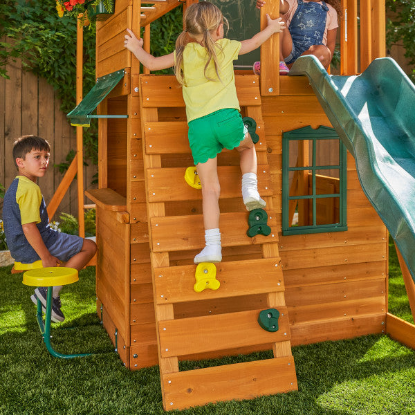 KidKraft Ridgeview Deluxe Clubhouse Wooden Swing Set & Playset KidKraft Ridgeview Deluxe Clubhouse Wooden Swing Set & Playset