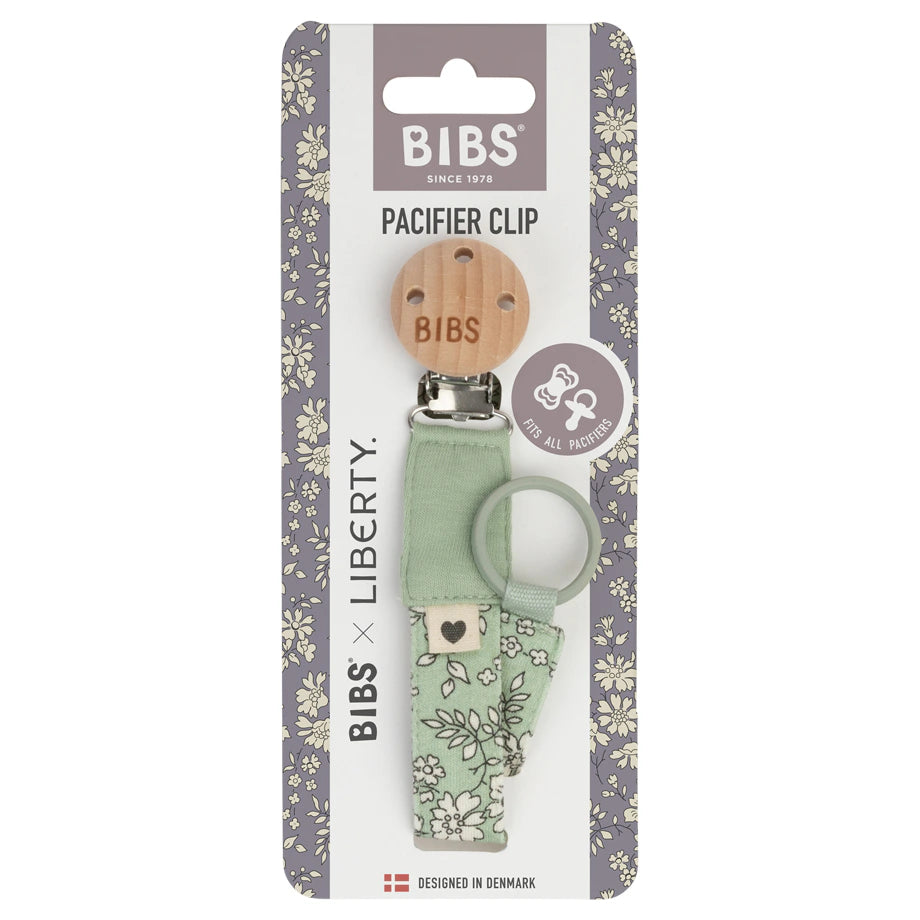 BIBS x Liberty Pacifier Clip (Capel Sage)