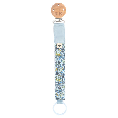 BIBS x Liberty Pacifier Clip Chamomile Lawn (Baby Blue)