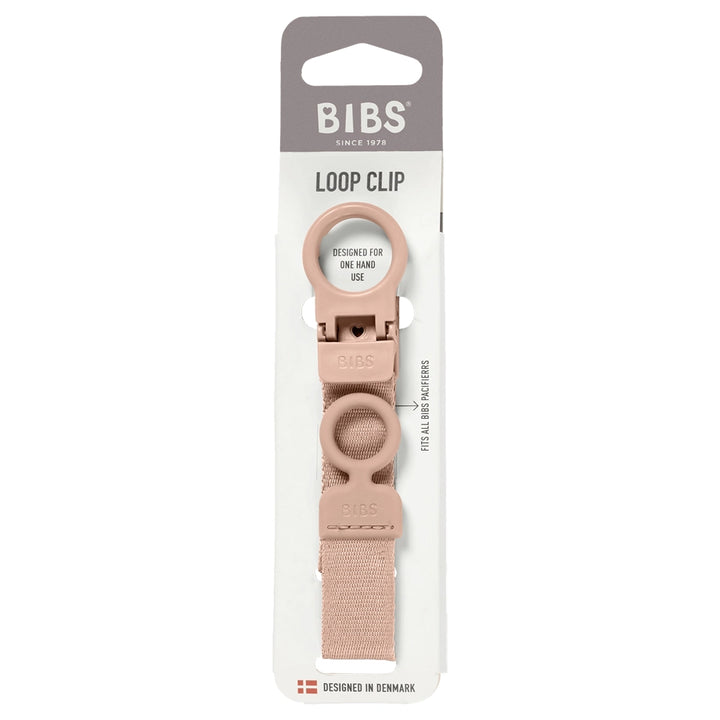 BIBS Pacifier Clip Loop (Blush)