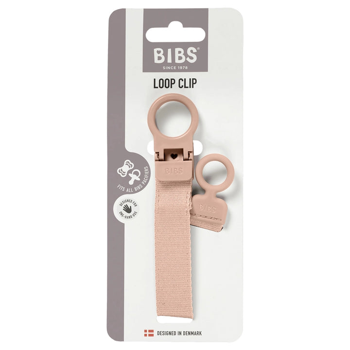 BIBS Pacifier Clip Loop (Blush)