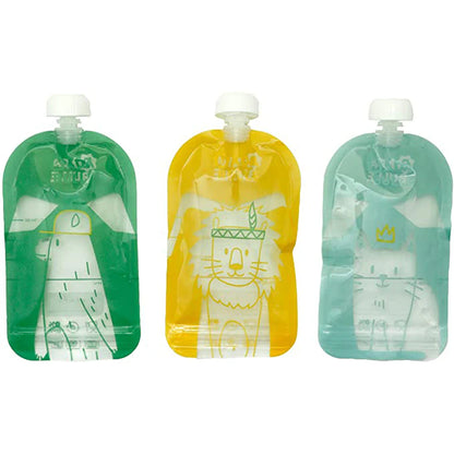 Badabulle Reusable Food Pouches (Pack of 15)
