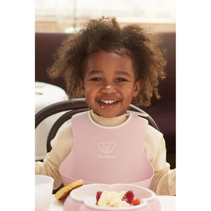 Babybjorn Soft Bib Pack of 2 (Grey/Powder Pink)