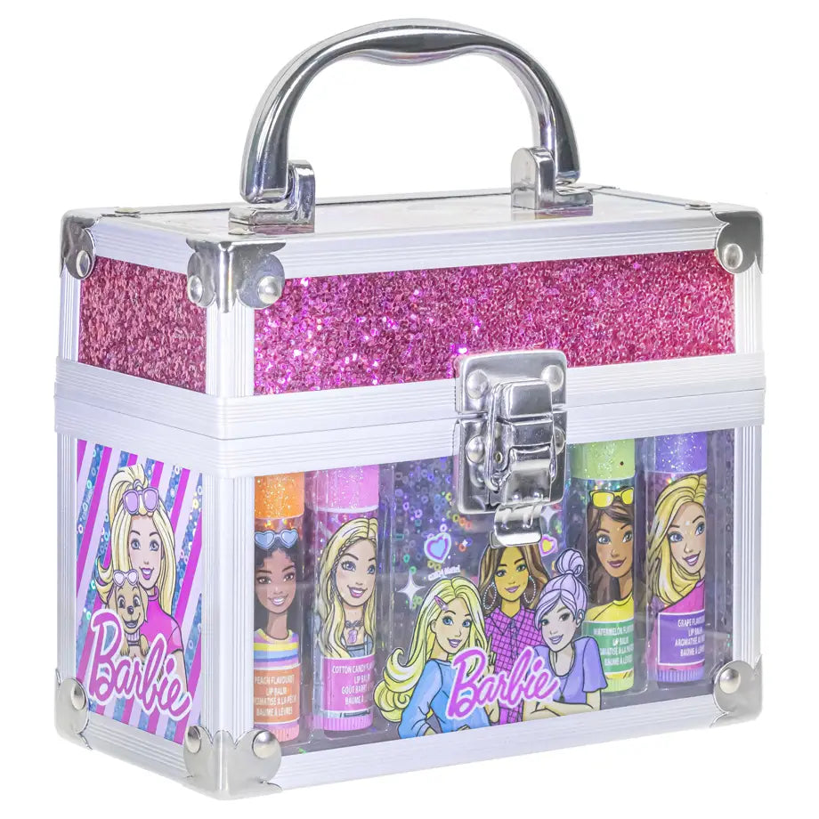 Townley Girl 4 pack Lip Balm With Train Case for Girls