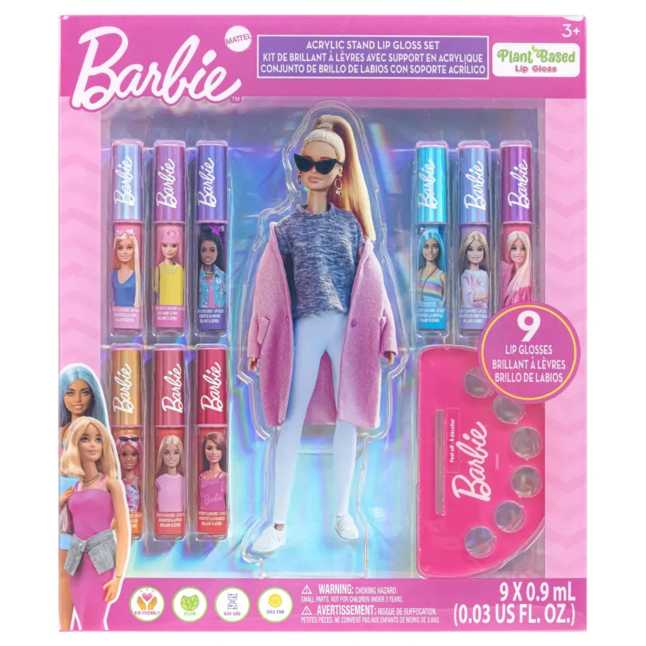 Townley Girl Lip Gloss Set with Acrylic Stand