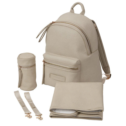 Bababing Tumble Leather Changing Bag (Sand)