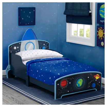 Delta Children Space Adventures Wooden Toddler Bed