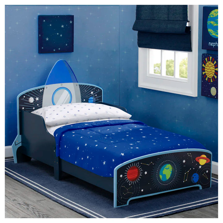Delta Children Space Adventures Wooden Toddler Bed