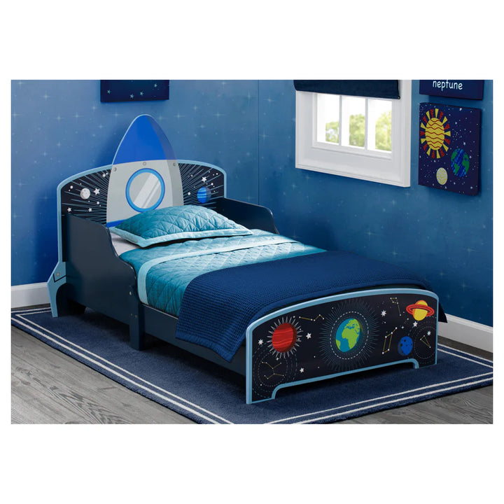 Delta Children Space Adventures Wooden Toddler Bed