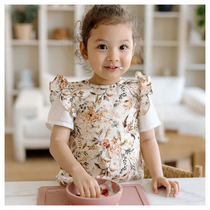 Bapronbaby Feeding Bib (Delilah Floral Flutter)