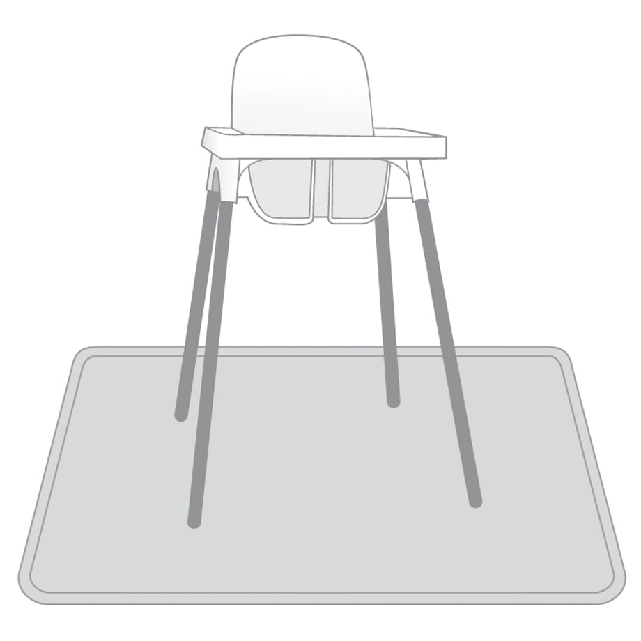 Bapronbaby Splash Mat (Grey Minimalist)