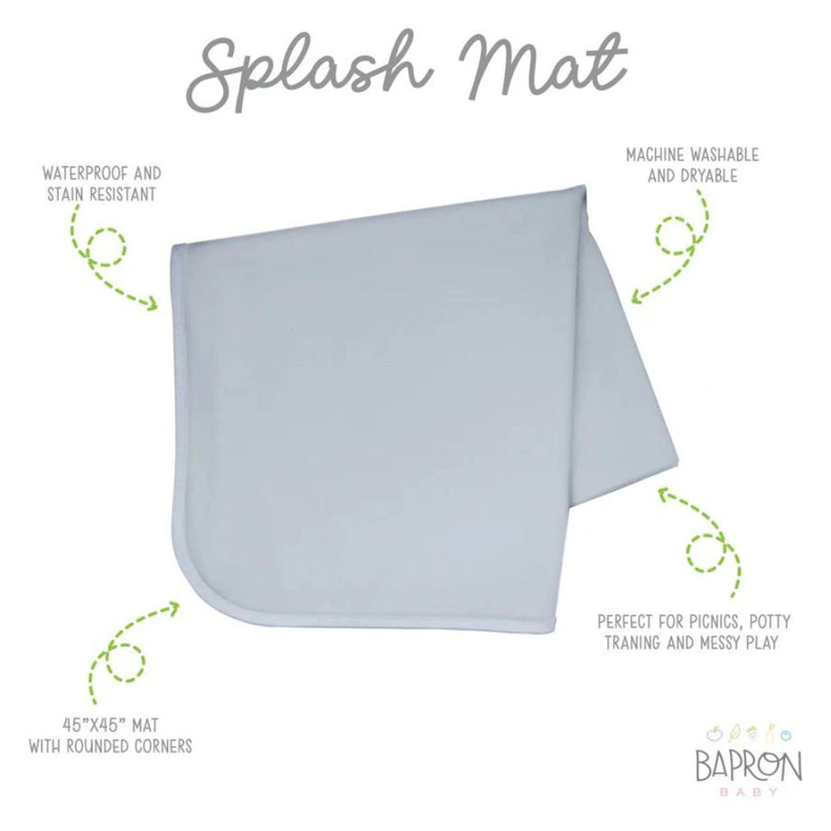 Bapronbaby Splash Mat (Grey Minimalist)