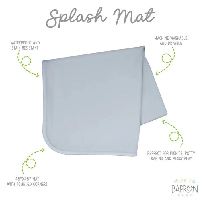 Bapronbaby Splash Mat (Grey Minimalist)