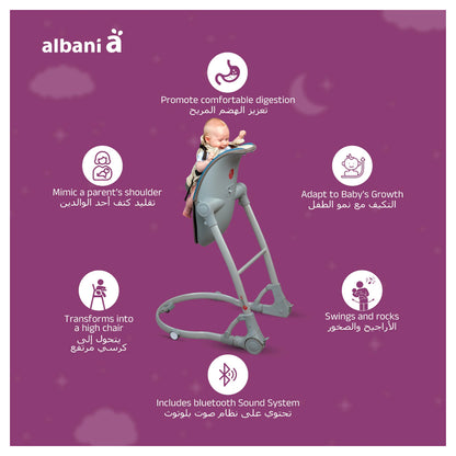 BabyUp Highchair by Albani  (Blue)