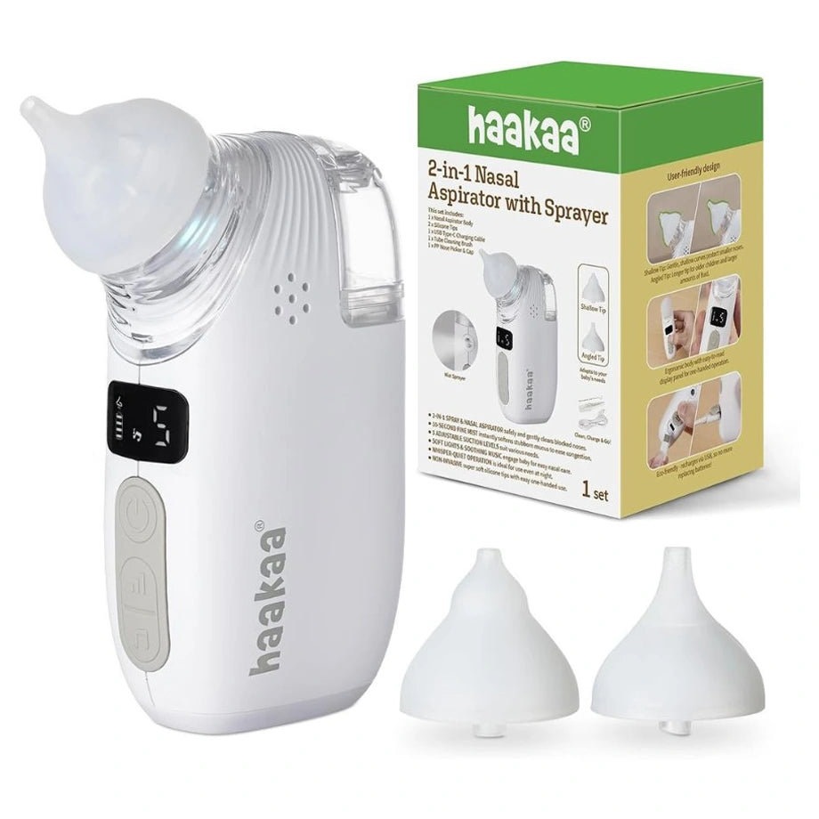 Haakaa 2-In-1 Nasal Aspirator With Sprayer