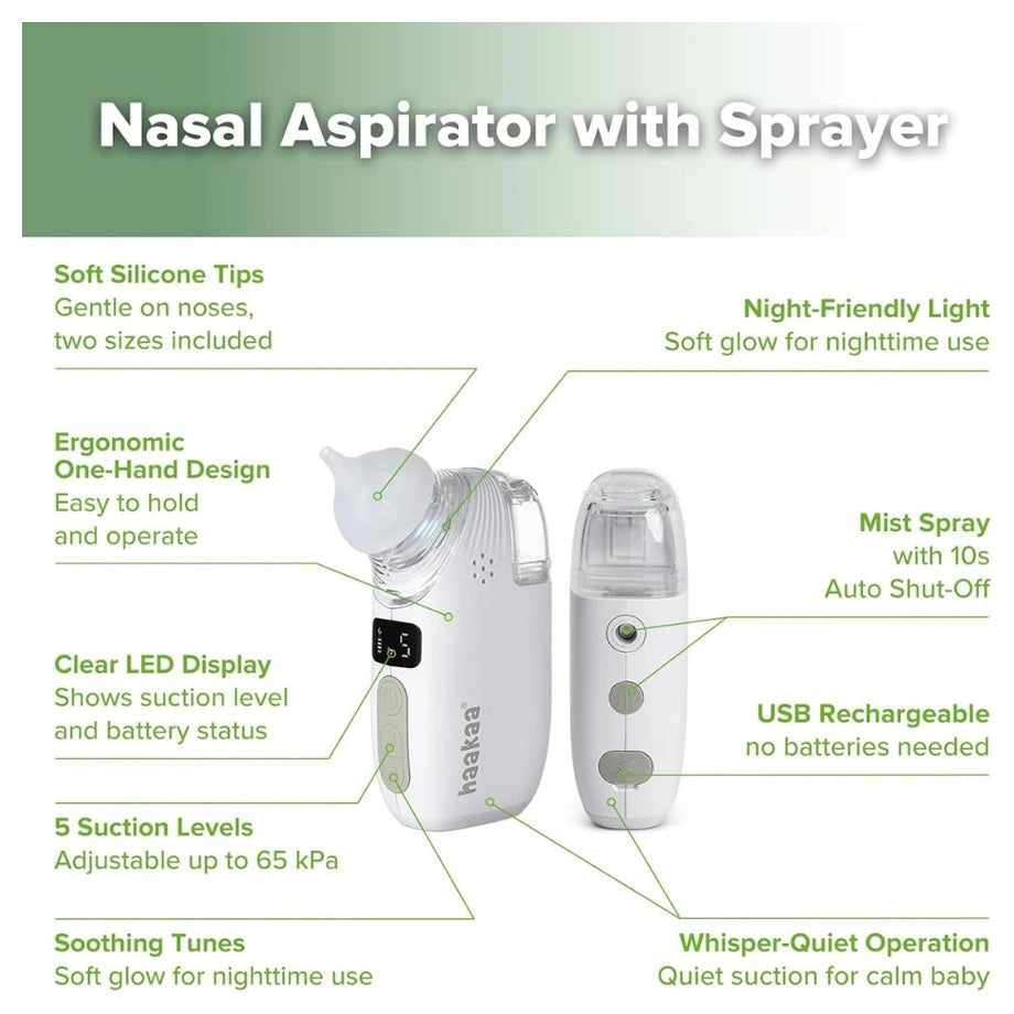 Haakaa 2-In-1 Nasal Aspirator With Sprayer
