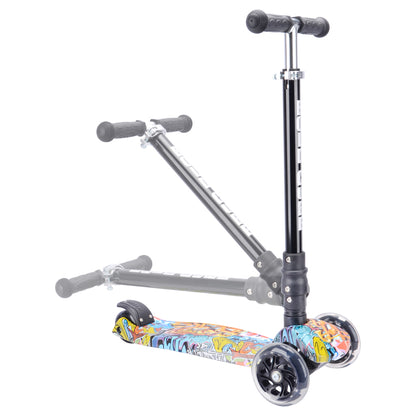 Boldcube 3 Wheel Scooter Big Fold Street Graffiti