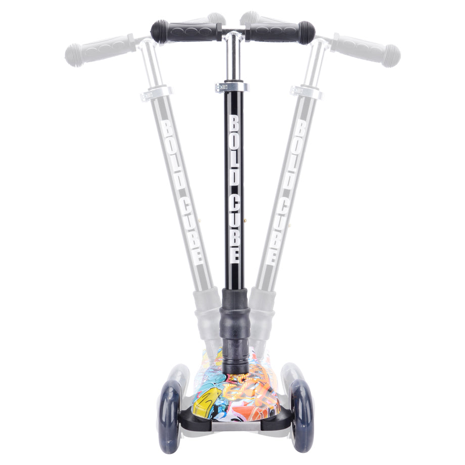Boldcube 3 Wheel Scooter Big Fold Street Graffiti