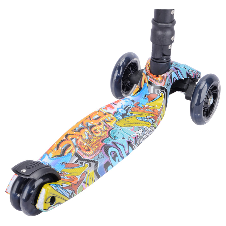 Boldcube 3 Wheel Scooter Big Fold Street Graffiti
