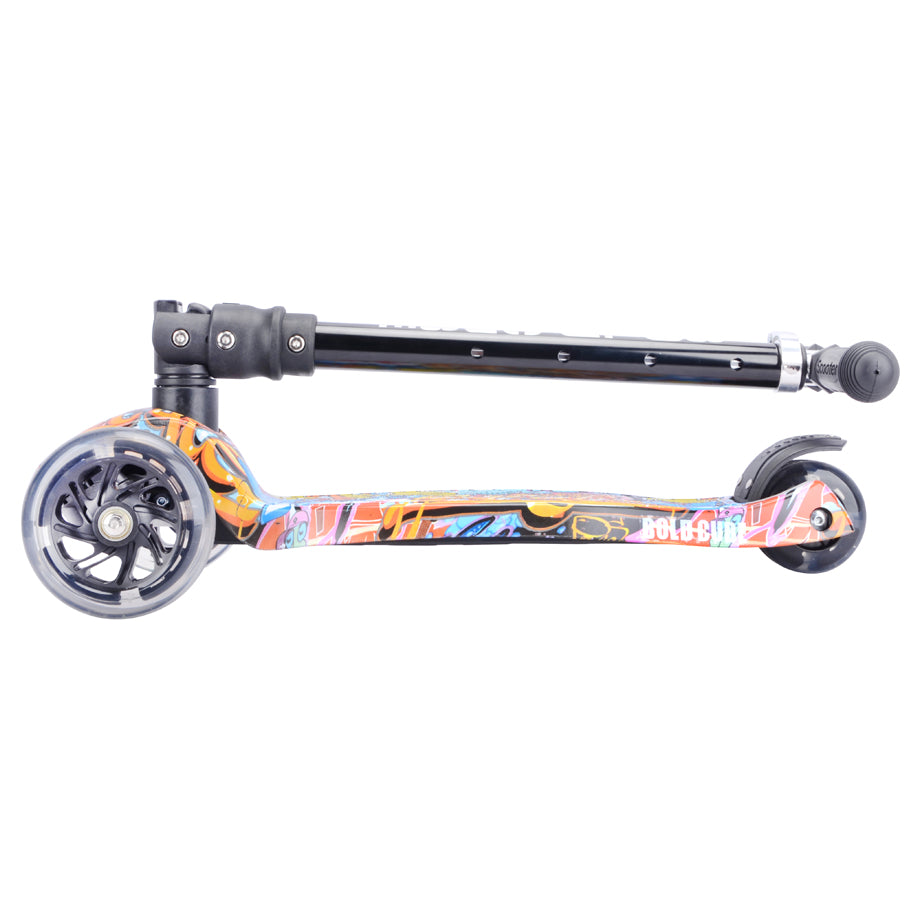 Boldcube 3 Wheel Scooter Big Fold Street Graffiti
