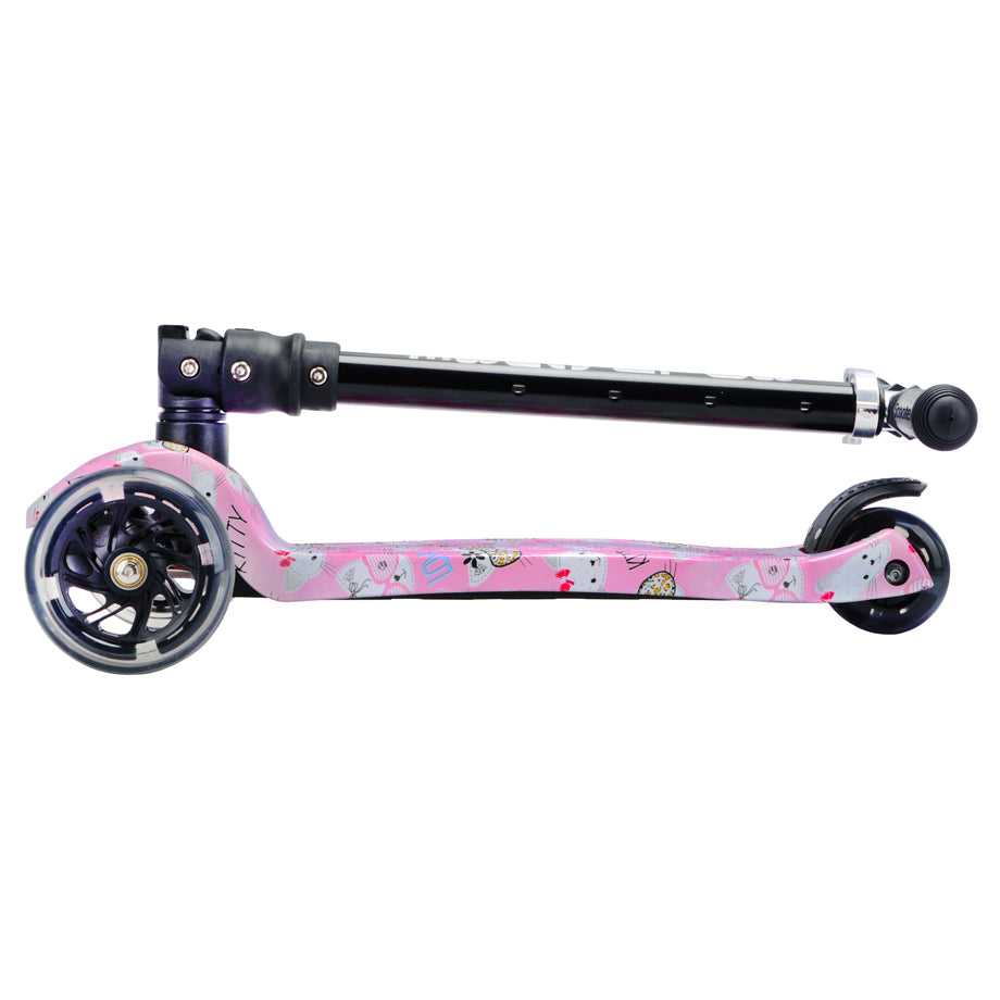 Boldcube 3 Wheel Scooter Big Fold Kitty Love