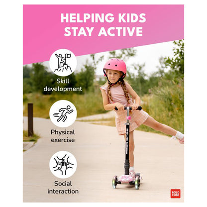 Boldcube 3 Wheel Scooter Big Fold Kitty Love