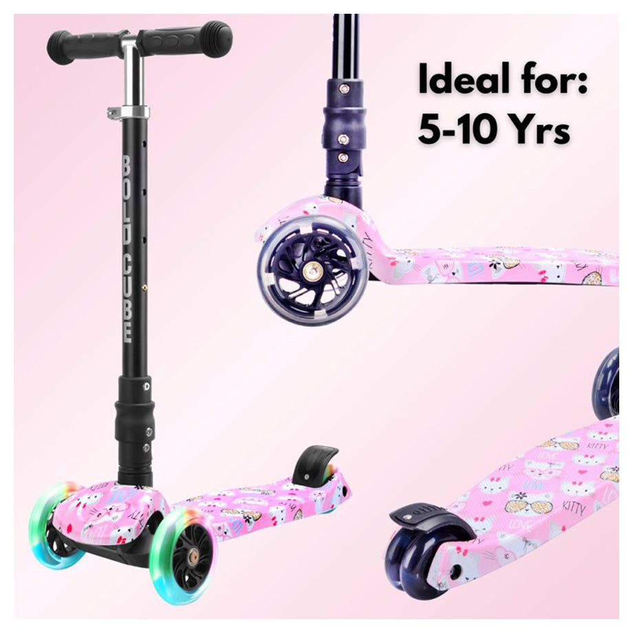 Boldcube 3 Wheel Scooter Big Fold Kitty Love